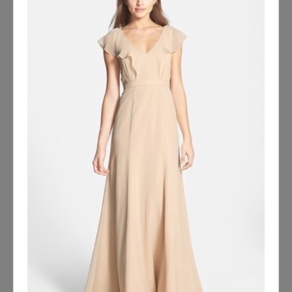 Jenny Yoo Cecilia Champagne Dress